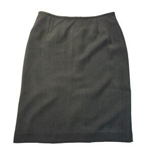 Calvin Klein Evergreen Green Lined Suit Skirt Size 6